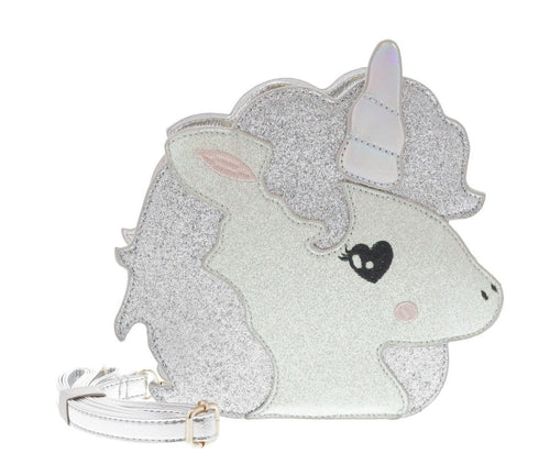 DOE A DEAR- SILVER UNICORN BACKPACK