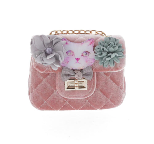 DOE A DEAR- PINK CHANEL PURSE W/ CAT