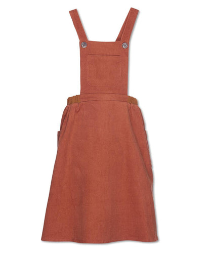 WANDER & WONDER- PINAFORE SKIRT IN GINGER CORD