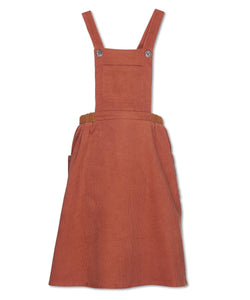 WANDER & WONDER- PINAFORE SKIRT IN GINGER CORD