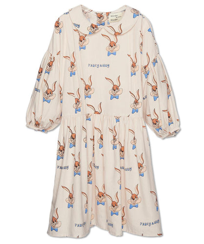 WANDER & WONDER- ECRU BUNNY ABIGAIL DRESS