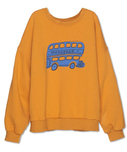 WANDER & WONDER- BUS SWEATSHIRT IN CORN