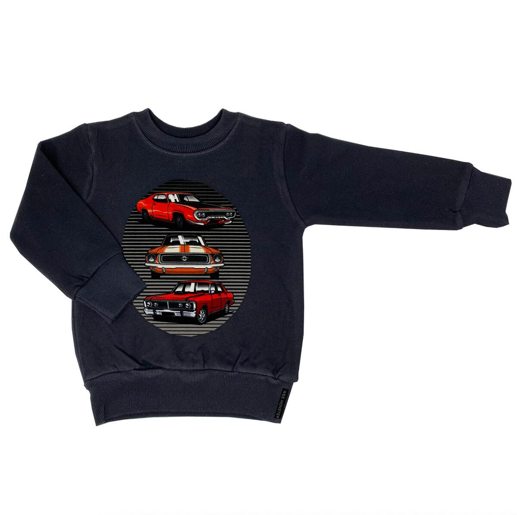 WEE MONSTER- CARS SUPER DUPER SWEATSHIRT