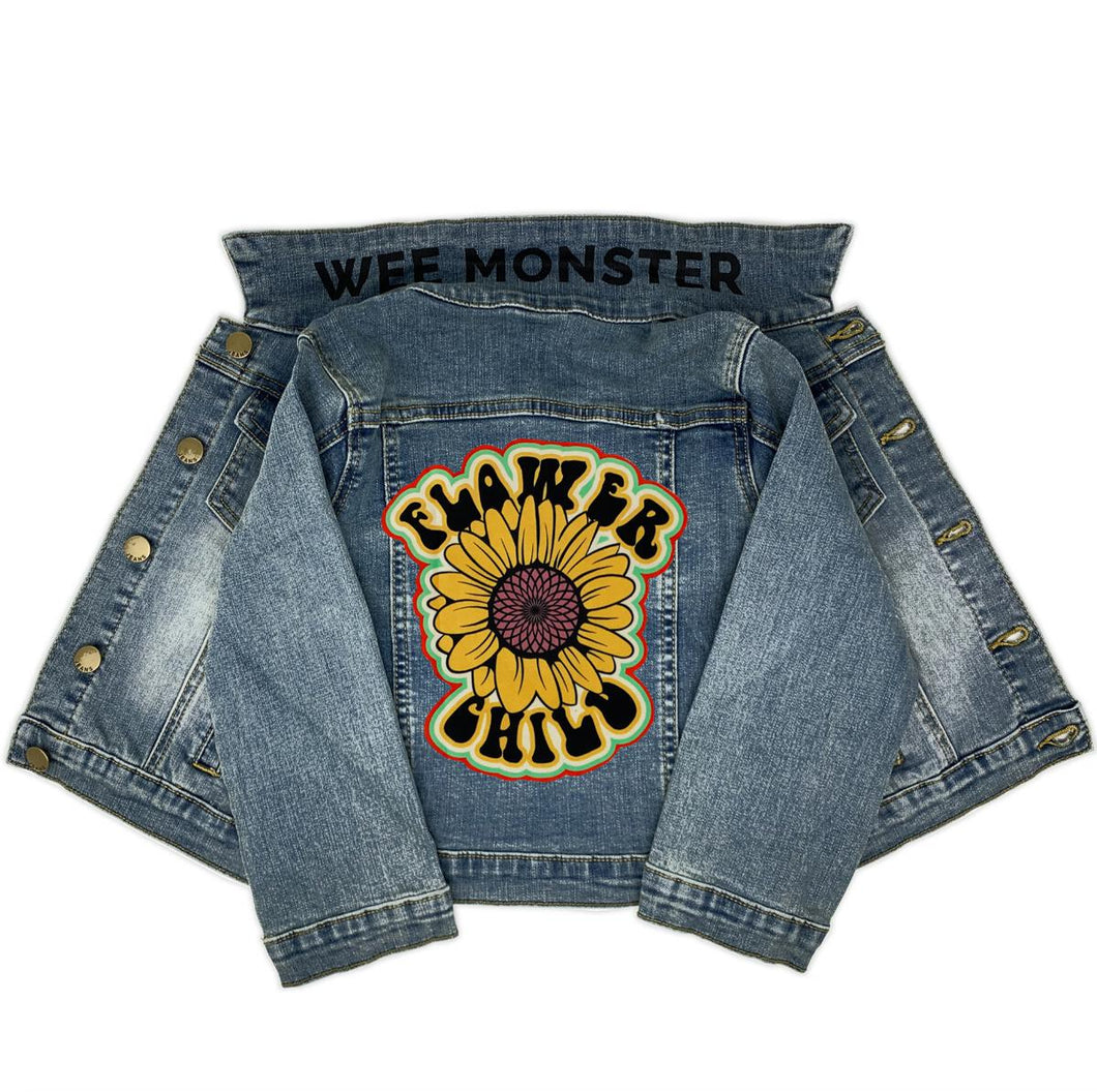 WEE MONSTER- FLOWER CHILD DENIM JACKET