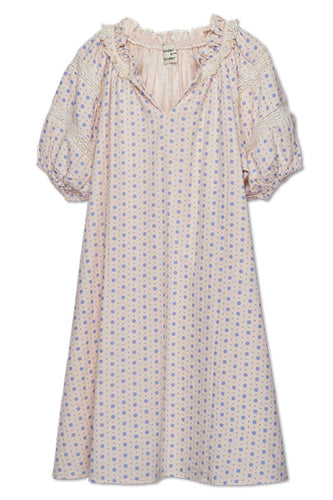 WANDER & WONDER- YOSELIN DRESS IN RAIN TILE