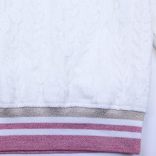 DOE A DEAR- WHITE LACE ALL OVER SWEATER