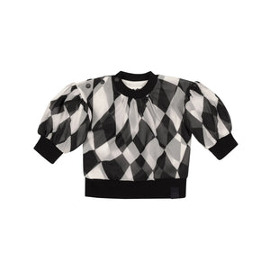 OMAMIMINI- BABY GIRL TULLE & TERRY ORGANZA SWEATSHIRT