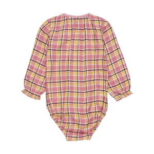 MINYMO- BABY GIRL WOVEN LONG SLEEVE ROMPER