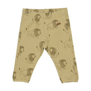 MINYMO- OLIVE LIONS ALL OVER JOGGERS