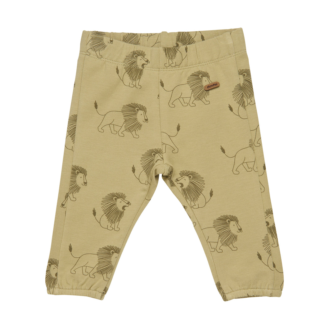 MINYMO- OLIVE LIONS ALL OVER JOGGERS