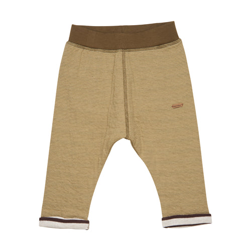 MINYMO- OLIVE PINESTRIPE JOGGERS