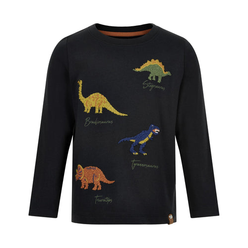 MINYMO- LONG SLEEVE EMBROIDERED DINO SHIRT