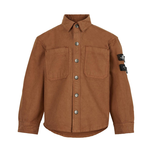 MINYMO- LONG SLEEVE CANVAS SHIRT IN GINGER