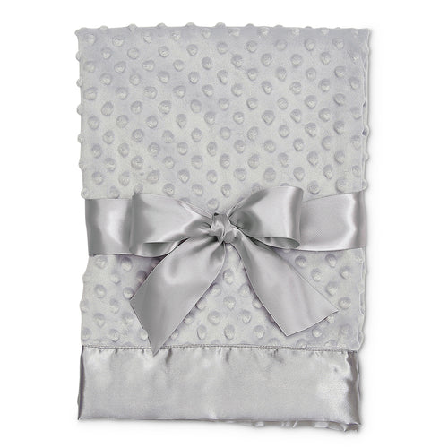 DOTTIE SNUGGLE BLANKET, STEEL