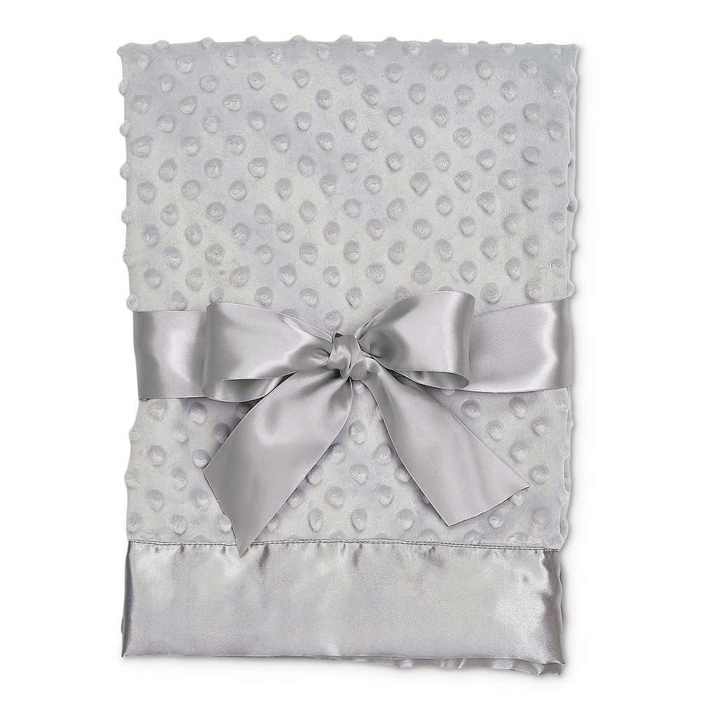 DOTTIE SNUGGLE BLANKET, STEEL