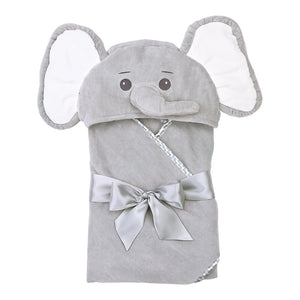 LIL' SPOUT GRAY ELEPHANT TOWEL