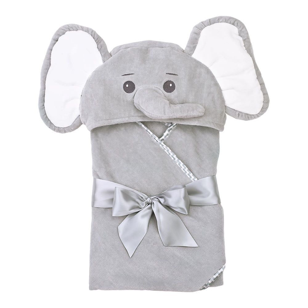 LIL' SPOUT GRAY ELEPHANT TOWEL