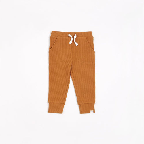 PETIT LEM- GOLDEN WHEAT MODAL RIB PANTS