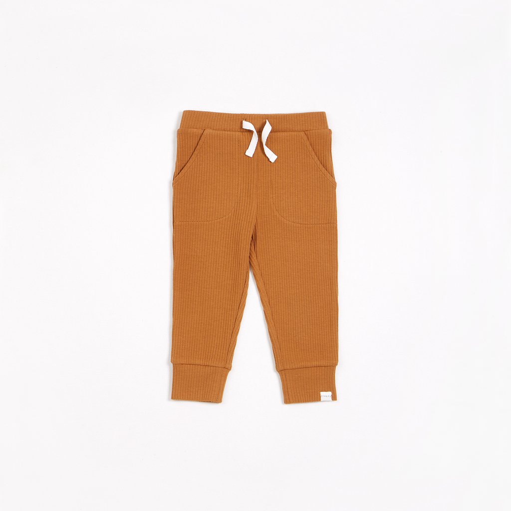 PETIT LEM- GOLDEN WHEAT MODAL RIB PANTS