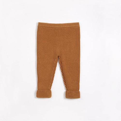 PETIT LEM- GOLDEN CHUNKY KNIT PANTS