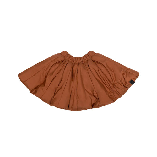 OMAMIMINI- RUST NYLON QUILTED SKIRT