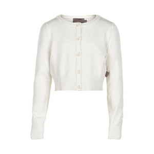 Girl’s short white cardigan from Creamie brand - Eli and Ella Rose
