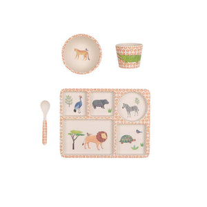 LOVE MAE- DIVIDED PLATE SET - ON SAFARI