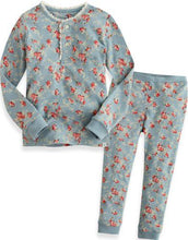 Blue Floral Pajama Set