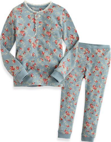 Blue Floral Pajama Set