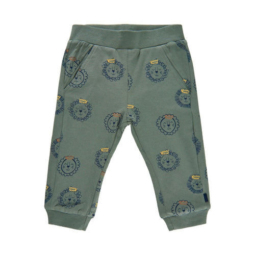 MINYMO- BABY AGAVE GREEN LION SWEATPANTS