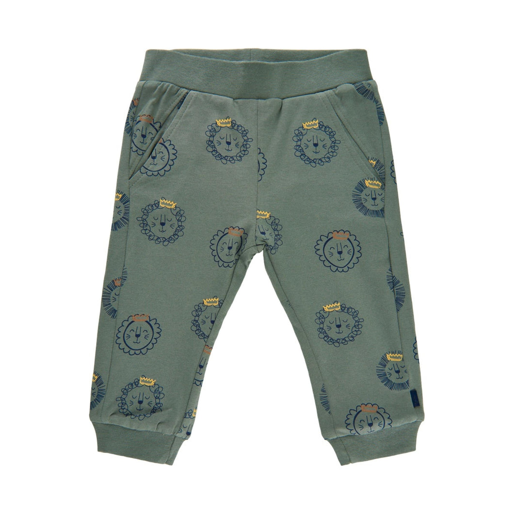 MINYMO- BABY AGAVE GREEN LION SWEATPANTS