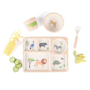 LOVE MAE- DIVIDED PLATE SET - ON SAFARI