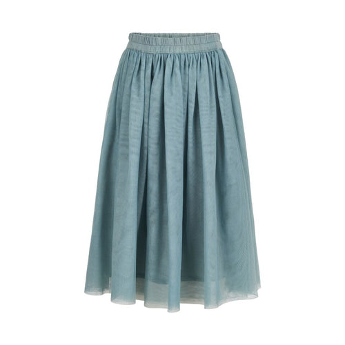 Girl’s long tutu shirt in blue with an elastic waistband - Eli and Ella Rose