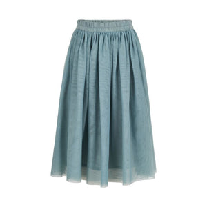 Girl’s long tutu shirt in blue with an elastic waistband - Eli and Ella Rose