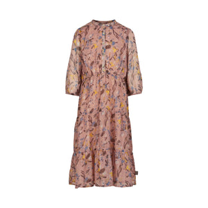 CREAMIE- ADOBE ROSE FEATHER DRESS