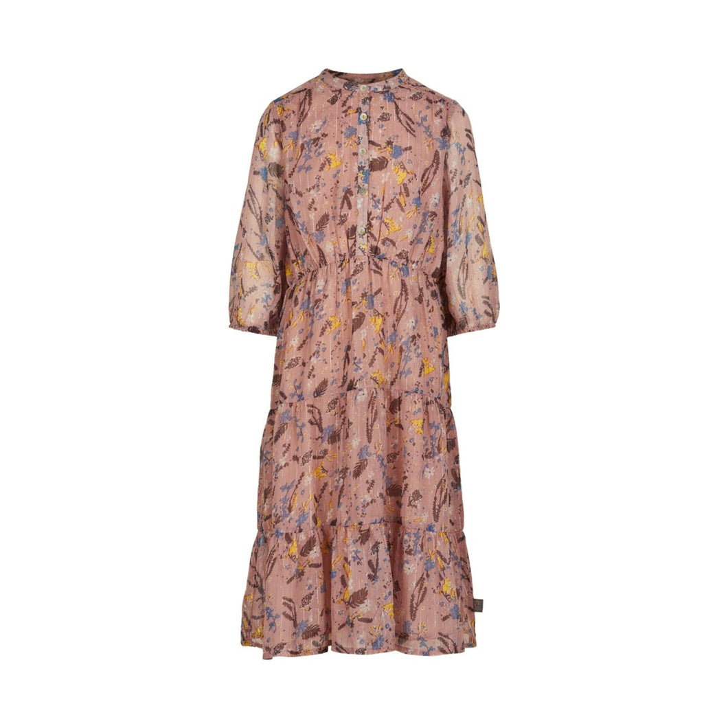 CREAMIE- ADOBE ROSE FEATHER DRESS