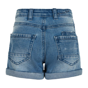 CREAMIE- ORGANZA DENIM SHORTS