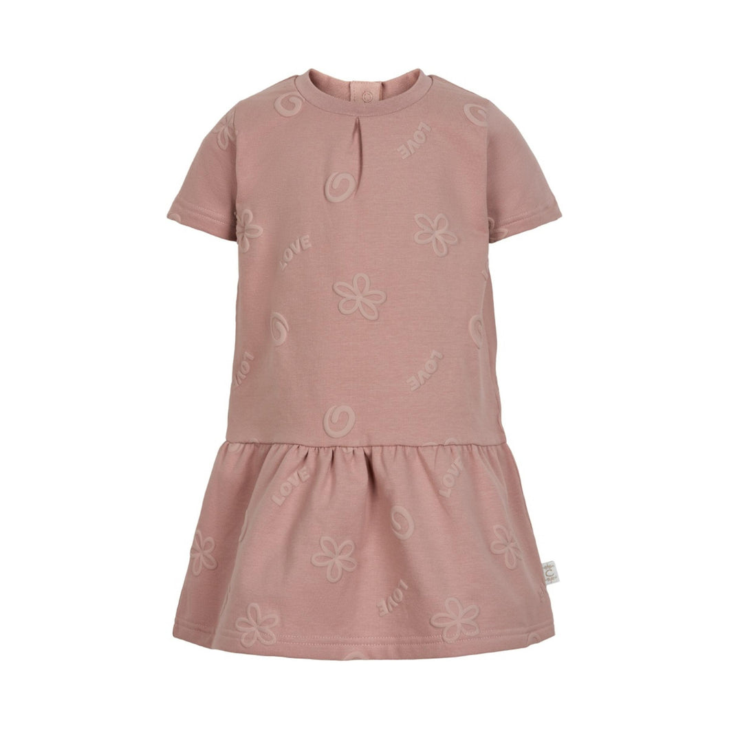 CREAMIE- ADOBE ROSE PINK- LOVE SWEAT DRESS