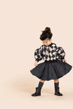 OMAMIMINI- BLACK NYLON QUILTED SKIRT