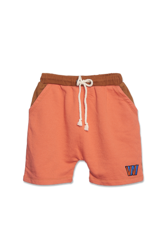 WANDER-N-WONDER - COLOR-BLOCK SHORTS IN COPPER