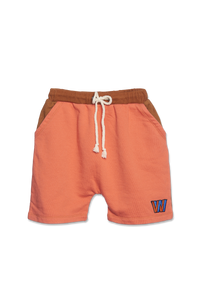 WANDER-N-WONDER - COLOR-BLOCK SHORTS IN COPPER