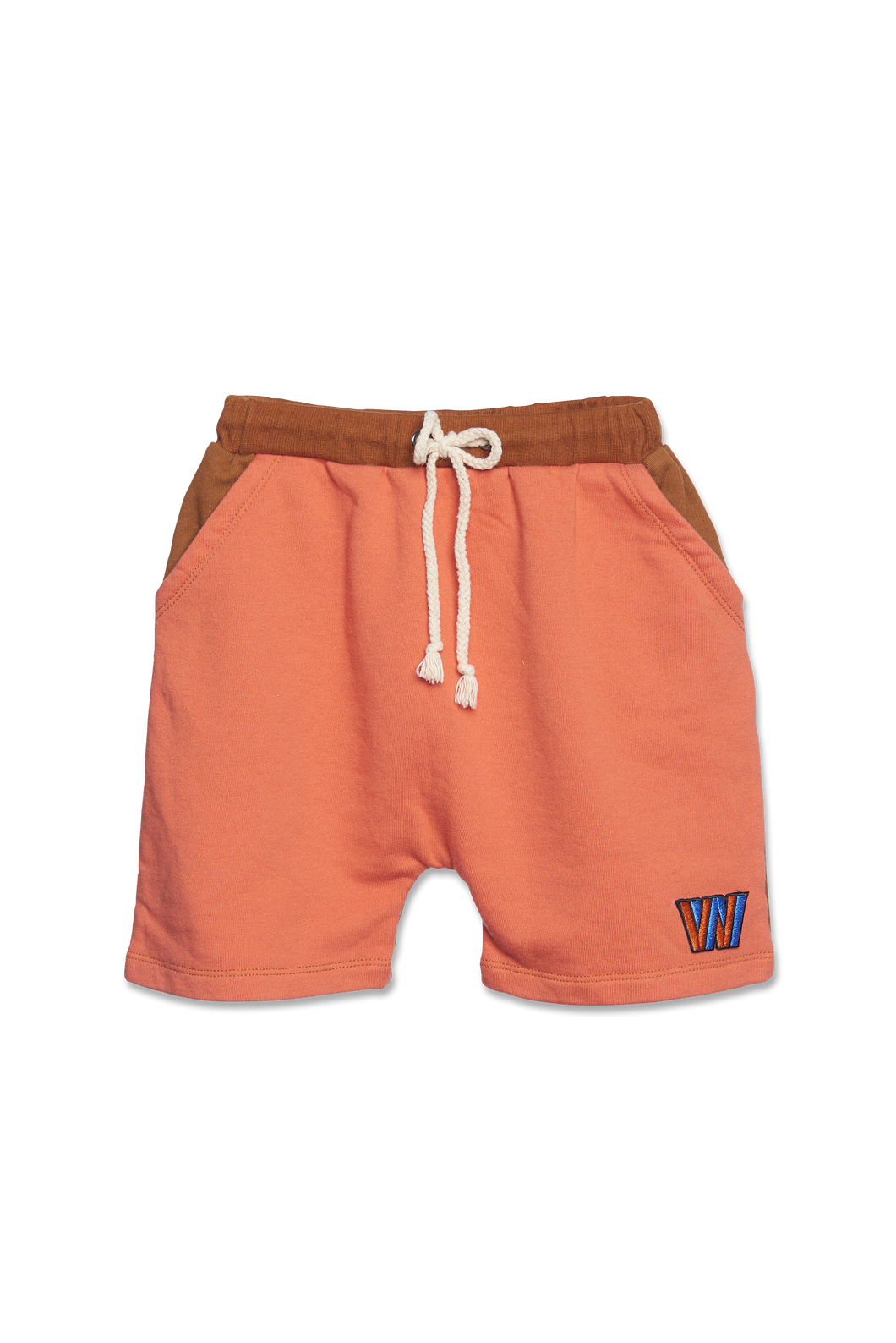 WANDER-N-WONDER - COLOR-BLOCK SHORTS IN COPPER