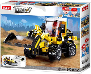 TEXAS TOY DISTRIBUTION- 2-IN-1 FORKLIFT TRUCK BUILDING BRICK KIT (200 PCS)