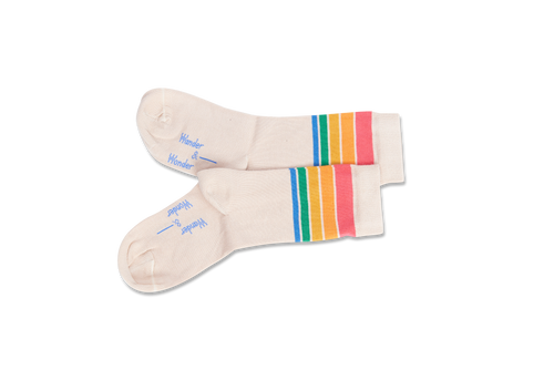 WANDER-N-WONDER- RAINBOW STRIPE SOCKS