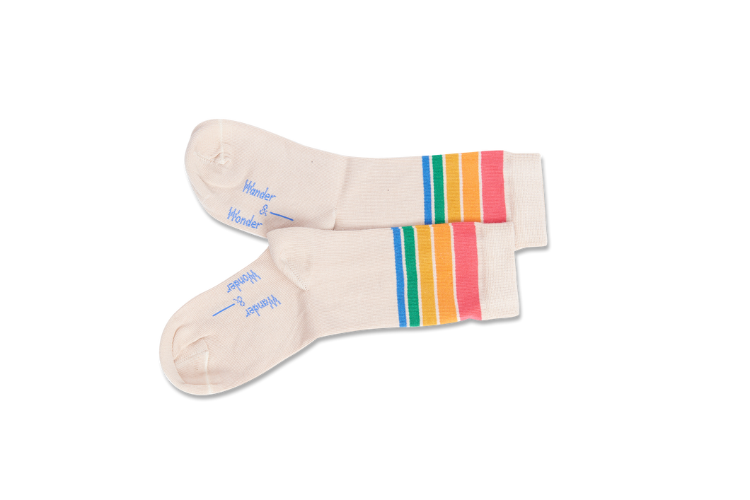 WANDER-N-WONDER- RAINBOW STRIPE SOCKS