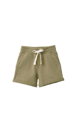JAMIE KAY- ORGANIC COTTON ELIJAH SHORTS IN SEA GREEN