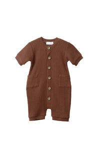 JAMIE KAY- ORGNAIC COTTON WAFFLE LOGAN ONESIE