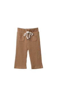 JAMIE KAY- ORGANIC COTTON WAFFLE PANTS IN CINNAMON