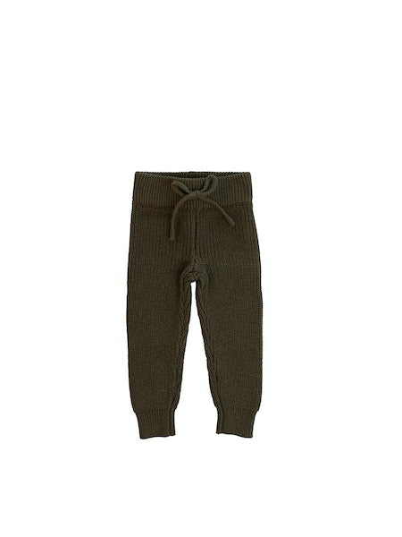 JAMIE KAY- KNITTED HENRY PANTS IN PINE MERLE