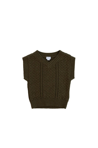 JAMIE KAY- LEO KNITTED VEST- PINE MARLE